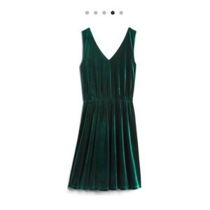 Dark green Velvet Dress- Lennon by French Grey